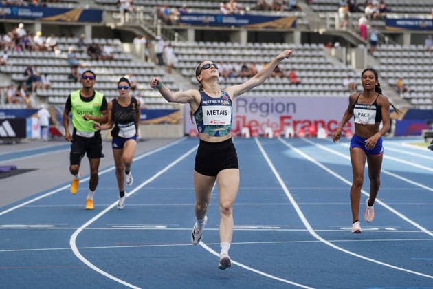 June 28, 2026, Paris, Å½Le-De-France, France: Alice Mo tais of France celebrates after winning the women s 400m Para Athletics event during the Wanda Diamond League Meeting de Paris at Stade Charlo ty. Paris France - ZUMAh209 20260628_zsp_h209_036 Copyright: xAlixHabibx