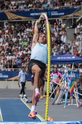 June 28, 2026, Paris, Å½Le-De-France, France: Armand Duplantis of Sweden attempts a vault during the men s pole vault final at the Wanda Diamond League Meeting de Paris at Stade Charlo ty. Paris France - ZUMAh209 20260628_zsp_h209_055 Copyright: xAlixHabibx