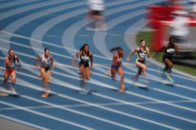 June 28, 2026, Paris, Å½Le-De-France, France: Athletes compete during a track race as motion blur is used to convey speed and movement during the Wanda Diamond League Meeting de Paris at Stade Charlo ty. Paris France - ZUMAh209 20260628_zsp_h209_066 Copyright: xAlixHabibx