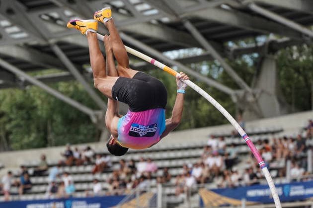 June 28, 2026, Paris, Å½Le-De-France, France: KC Lightfoot of the United States competes during the men s pole vault final at the Wanda Diamond League Meeting de Paris at Stade Charlo ty. Paris France - ZUMAh209 20260628_zsp_h209_075 Copyright: xAlixHabibx