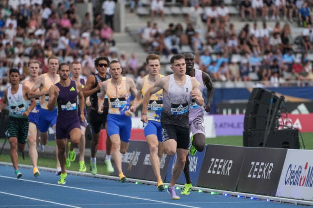 June 28, 2026, Paris, Å½Le-De-France, France: Patryk Sieradzki of Poland leads the field during the men s 800m final at the Wanda Diamond League Meeting de Paris at Stade Charlo ty. Paris France - ZUMAh209 20260628_zsp_h209_081 Copyright: xAlixHabibx