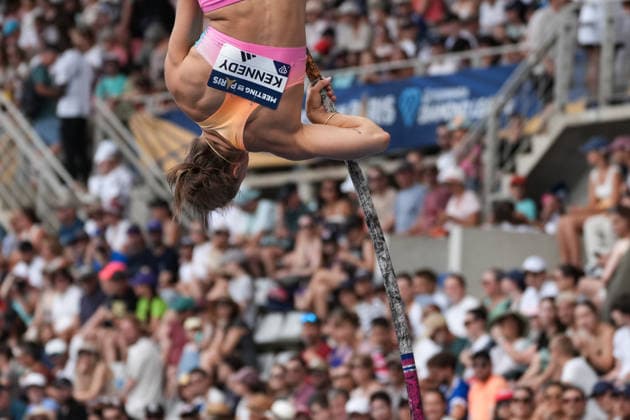 June 28, 2026, Paris, Å½Le-De-France, France: Nina Kennedy of Australia attempts a vault during the women s pole vault competition at the Wanda Diamond League Meeting de Paris at Stade Charlo ty. Paris France - ZUMAh209 20260628_zsp_h209_101 Copyright: xAlixHabibx