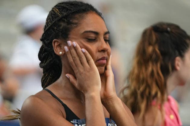 June 28, 2026, Paris, Å½Le-De-France, France: Sofia Pace of France cools down ahead of the Women s 400m Para Athletics event during the Wanda Diamond League Meeting de Paris at Stade Charlo ty. Paris France - ZUMAh209 20260628_zsp_h209_104 Copyright: xAlixHabibx