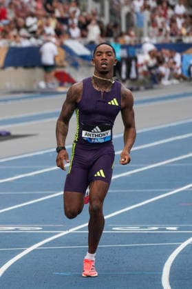 June 28, 2026, Paris, Å½Le-De-France, France: Jordan Anthony of the United States competes during the men s 100m final at the Wanda Diamond League Meeting de Paris at Stade Charlo ty. Paris France - ZUMAh209 20260628_zsp_h209_106 Copyright: xAlixHabibx