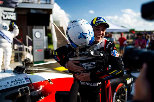 AUTO - 6 HOURS OF THE GLEN 2026 AITKEN Jack (gbr), Cadillac Whelen, Cadillac V-Series.R, portrait, VESTI Frederik (dnk), Cadillac Whelen, Cadillac V-Series.R, portrait during the Six Hours of the Glen 2026, 6th round of the 2026 IMSA WeatherTech SportsCar Championship, from June 26 to 28 on the Watkins Glen International in Watkins Glen, New York, United States of America - Watkins GlenUnited States  Copyright: xFabrizioxBoldonix