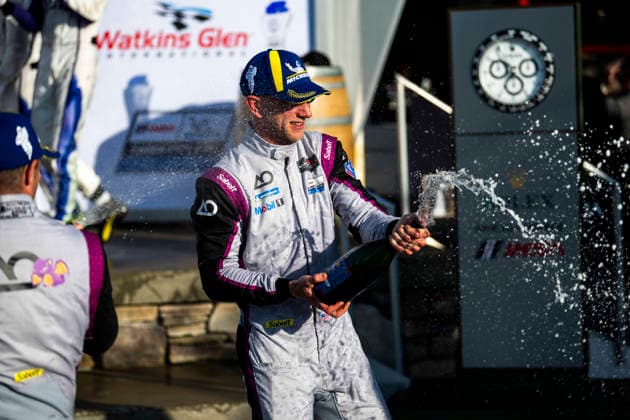 AUTO - 6 HOURS OF THE GLEN 2026 99 CAMERON Dane (usa), EDGAR Jonny (gbr), HYETT P. J. (usa), AO Racing, Oreca 07-Gibson, podium during the Six Hours of the Glen 2026, 6th round of the 2026 IMSA WeatherTech SportsCar Championship, from June 26 to 28 on the Watkins Glen International in Watkins Glen, New York, United States of America - Watkins GlenUnited States  Copyright: xFabrizioxBoldonix
