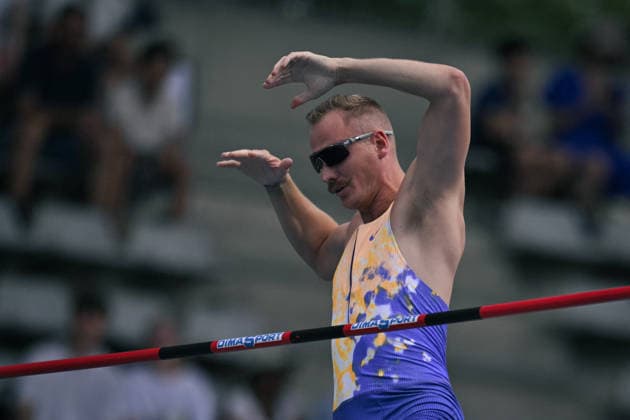 Wanda Diamond League in Paris FA Sam Kendricks competes during the Wanda Diamond League tournament at the Charlety Stadium in Paris on June 28, 2026. Photo by Firas Abdullah ABACAPRESS.COM Paris Ile-de-France France  Copyright: xAbdullahxFiras ABACAx