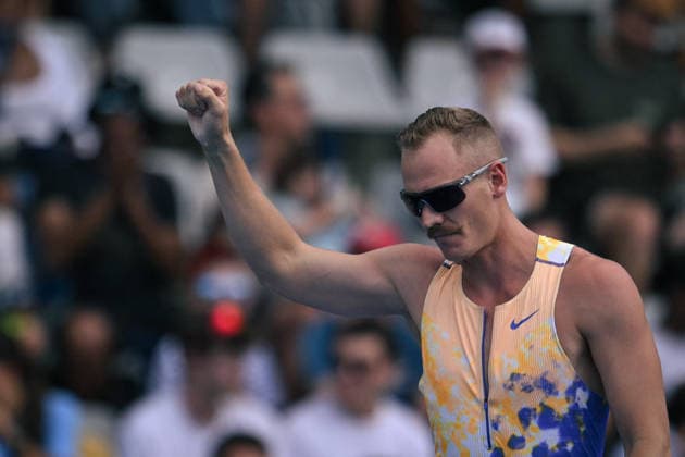 Wanda Diamond League in Paris FA Sam Kendricks competes during the Wanda Diamond League tournament at the Charlety Stadium in Paris on June 28, 2026. Photo by Firas Abdullah ABACAPRESS.COM Paris Ile-de-France France  Copyright: xAbdullahxFiras ABACAx