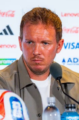 Fußball, FIFA WM 2026, Nationalteam Deutschland, Pressekonferenz FIFA Fussball Weltmeisterschaft 2026, Sechszehntelfinale, Deutschland vs. Paraguay, 28.06.2026, Boston Stadium Pressekonferenz mit Julian Nagelsmann (Deutschland) und Kai Havertz (Deutschland) vor dem Spiel gegen Paraguay *** 2026 FIFA World Cup, Round of 32, Germany vs. Paraguay, June 28, 2026, Boston Stadium Press conference with Julian Nagelsmann (Germany) and Kai Havertz (Germany) ahead of the match against Paraguay Copyright: xBahhoxKarax