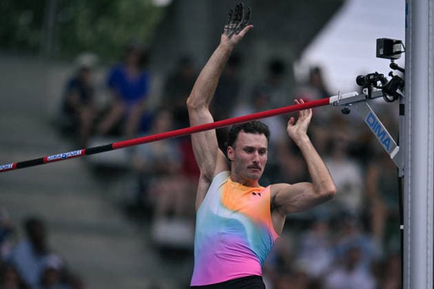 Wanda Diamond League in Paris FA Kurtis Marschall competes during the Wanda Diamond League tournament at the Charlety Stadium in Paris on June 28, 2026. Photo by Firas Abdullah ABACAPRESS.COM Paris Ile-de-France France  Copyright: xAbdullahxFiras ABACAx