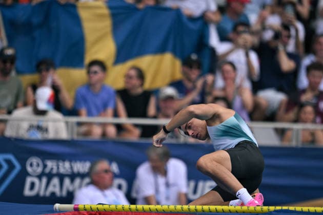Wanda Diamond League in Paris FA Armand Duplantis competes during the Wanda Diamond League tournament at the Charlety Stadium in Paris on June 28, 2026. Photo by Firas Abdullah ABACAPRESS.COM Paris Ile-de-France France  Copyright: xAbdullahxFiras ABACAx