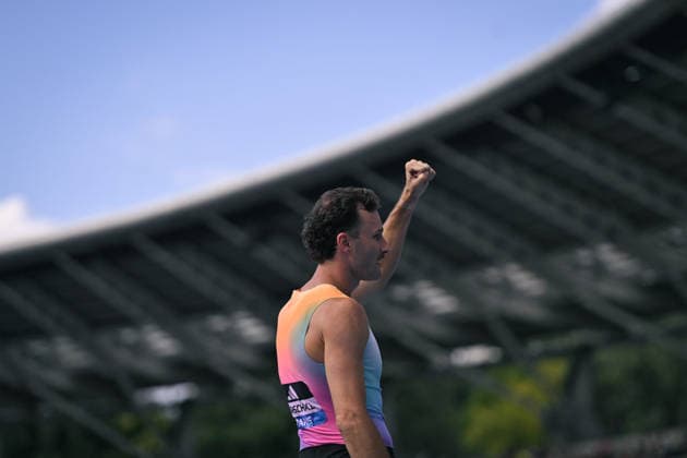 Wanda Diamond League in Paris FA Kurtis Marschall competes during the Wanda Diamond League tournament at the Charlety Stadium in Paris on June 28, 2026. Photo by Firas Abdullah ABACAPRESS.COM Paris Ile-de-France France  Copyright: xAbdullahxFiras ABACAx