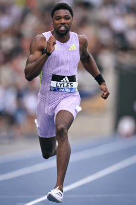 Wanda Diamond League in Paris FA Noah Lyles competes during the Wanda Diamond League tournament at the Charlety Stadium in Paris on June 28, 2026. Photo by Firas Abdullah ABACAPRESS.COM Paris Ile-de-France France  Copyright: xAbdullahxFiras ABACAx