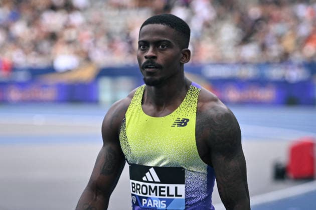 Wanda Diamond League in Paris FA Trayvon Bromell looks on after competing during the Wanda Diamond League tournament at the Charlety Stadium in Paris on June 28, 2026. Photo by Firas Abdullah ABACAPRESS.COM Paris Ile-de-France France  Copyright: xAbdullahxFiras ABACAx