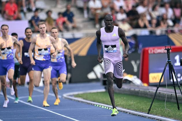 Wanda Diamond League in Paris FA Marco Arop competes during the Wanda Diamond League tournament at the Charlety Stadium in Paris on June 28, 2026. Photo by Firas Abdullah ABACAPRESS.COM Paris Ile-de-France France  Copyright: xAbdullahxFiras ABACAx