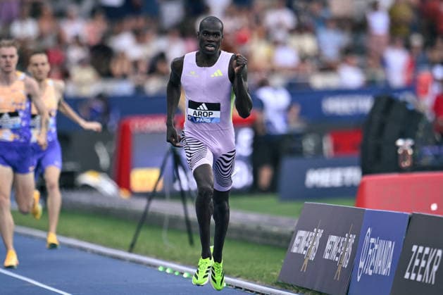 Wanda Diamond League in Paris FA Marco Arop competes during the Wanda Diamond League tournament at the Charlety Stadium in Paris on June 28, 2026. Photo by Firas Abdullah ABACAPRESS.COM Paris Ile-de-France France  Copyright: xAbdullahxFiras ABACAx