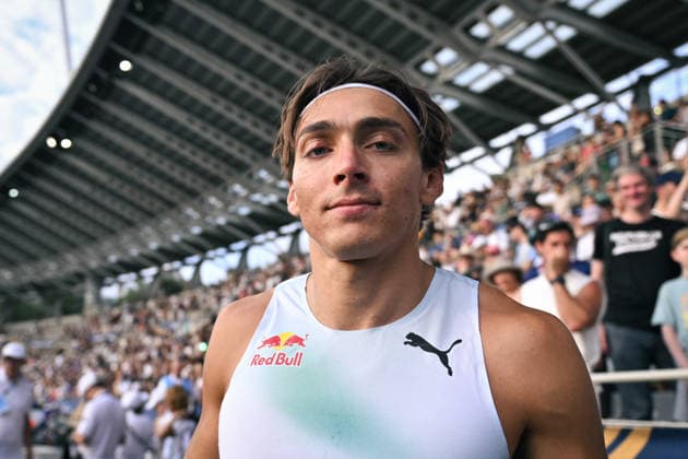 Wanda Diamond League in Paris FA Armand Duplantis reacts after competing during the Wanda Diamond League tournament at the Charlety Stadium in Paris on June 28, 2026. Photo by Firas Abdullah ABACAPRESS.COM Paris Ile-de-France France  Copyright: xAbdullahxFiras ABACAx
