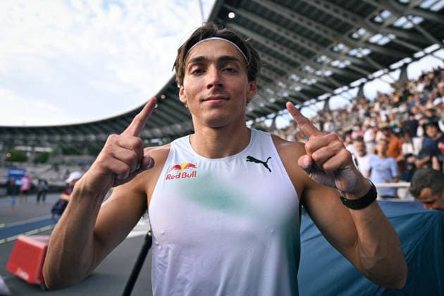 Wanda Diamond League in Paris FA Armand Duplantis reacts after competing during the Wanda Diamond League tournament at the Charlety Stadium in Paris on June 28, 2026. Photo by Firas Abdullah ABACAPRESS.COM Paris Ile-de-France France  Copyright: xAbdullahxFiras ABACAx
