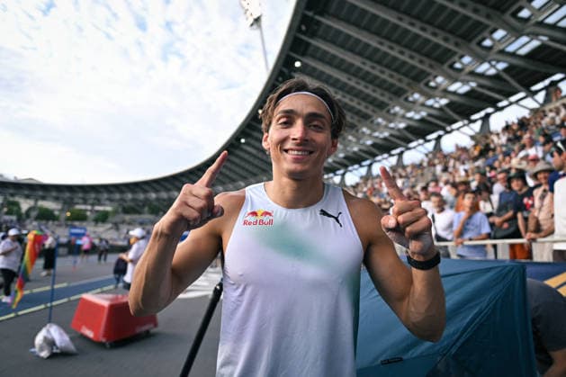 Wanda Diamond League in Paris FA Armand Duplantis reacts after competing during the Wanda Diamond League tournament at the Charlety Stadium in Paris on June 28, 2026. Photo by Firas Abdullah ABACAPRESS.COM Paris Ile-de-France France  Copyright: xAbdullahxFiras ABACAx