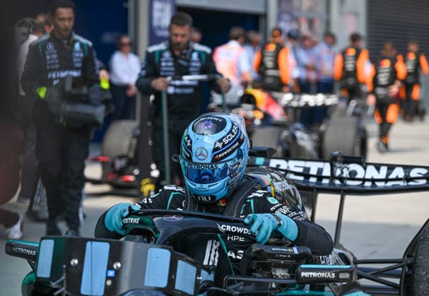 F1 Grand Prix Of Austria SPIELBERG, AUSTRIA - JUNE 28: Race winner George Russell of Great Britain and Mercedes-AMG sits in the cockpit of his Mercedes-AMG Petronas F1 Team car in the pit lane during the F1 Grand Prix of Austria at Red Bull Ring on June 28, 2026 in Spielberg, Austria. Spielberg Austria  Copyright: xArturxWidakx originalFilename:widak-f1grandp260628_np7t3.jpg