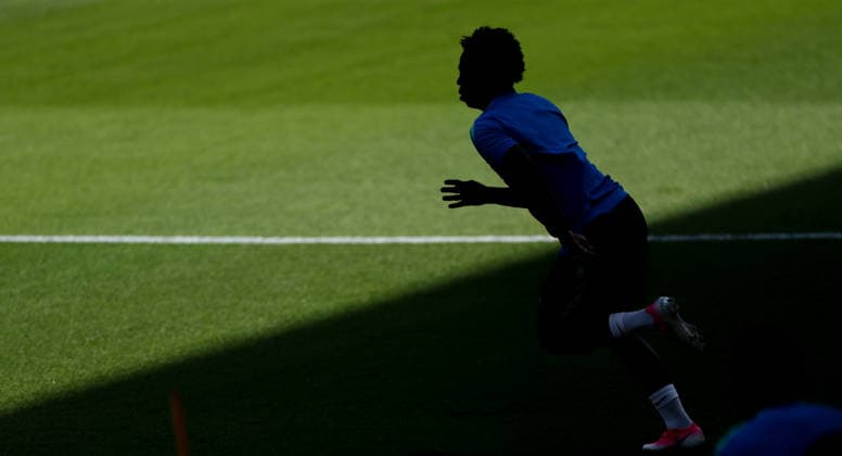 Fußball, FIFA WM 2026, Nationalteam Brasilien, Training #2 (260629) -- HOUSTON, June 29, 2026 -- Vinicius Jr of Brazil attends a training session at the FIFA World Cup, WM, Weltmeisterschaft, Fussball 2026 in Houston, the United States, June 28, 2026. ) (SP)U.S.-HOUSTON-FOOTBALL-FIFA WORLD CUP-TRAINING-BRAZIL LixMing 