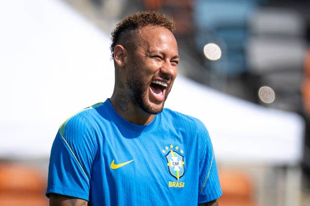 Fußball, FIFA WM 2026, Nationalteam Brasilien, Training #2 (260629) -- HOUSTON, June 29, 2026 -- Neymar of Brazil attends a training session at the FIFA World Cup, WM, Weltmeisterschaft, Fussball 2026 in Houston, the United States, June 28, 2026. ) (SP)U.S.-HOUSTON-FOOTBALL-FIFA WORLD CUP-TRAINING-BRAZIL XiaoxYijiu 