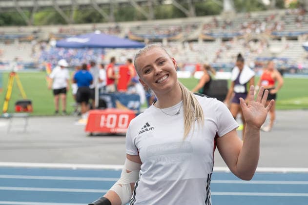 Wanda Diamond League - Meeting Of Paris Axelina Johansson of Sweden warms up for the women s shot put event during the Meeting of Paris, part of the Wanda Diamond League, at Stade Charlety in Paris, France, on June 28, 2026. Paris Paris France  Copyright: xWalterxCunhax originalFilename:cunhacarvalho-notitle260628_np2jR.jpg