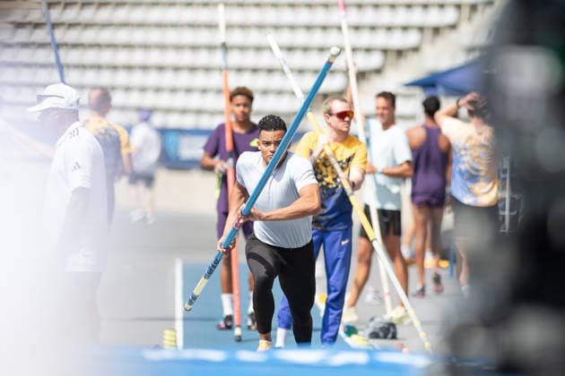 Wanda Diamond League - Meeting Of Paris Emmanouil Karalis of Greece warms up in the men s pole vault during the Meeting of Paris, part of the Wanda Diamond League, at Stade Charlety in Paris, France, on June 28, 2026. Paris France  Copyright: xWalterxCunhax originalFilename:cunhacarvalho-notitle260628_npgPc.jpg