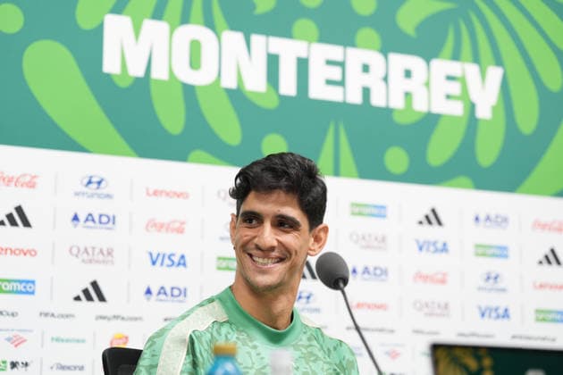 Sport Bilder des Tages #2 Fußball, FIFA WM 2026, Nationalteam Marokko, Pressekonferenz (260629) -- MONTERREY, June 29, 2026 -- Yassine Bounou, goalkeeper of Morocco, attends a press conference, PK, Pressekonferenz at the FIFA World Cup, WM, Weltmeisterschaft, Fussball 2026 in Monterrey, Mexico, June 28, 2026. (Photo by Xinhua) (SP)MEXICO-MONTERREY-FOOTBALL-FIFA WORLD CUP-PRESS CONFERENCE-MOROCCO MartinxZabala 