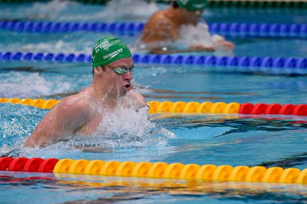 2026 French Swimming Championships Men 200m Breaststroke Series Leon Marchand Leon Marchand in the Men’s 200m Breaststroke Series at the French Swimming Championships in Saint-Étienne, France, on 29 June 2026. Photo by Julien Reynaud APS-Medias ABACAPRESS.COM Saint Etienne France  Copyright: xReynaudxJulien APS-Medias ABACAx