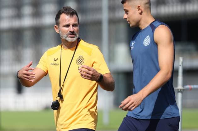 Club Brugge Training WESTKAPELLE, BELGIUM - JUNE 29 : Leko Ivan head coach of Club Brugge, Tresoldi Nicolo forward of Club Brugge Players of Club Brugge having their first training of the season pictured on June 29, 2026 in Westkapelle, Belgium, 29-06-26 Westkapelle Belgium  Copyright: xXpix