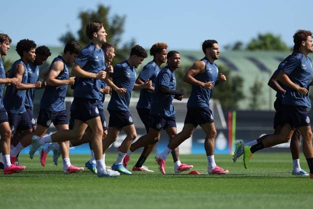 Club Brugge Training WESTKAPELLE, BELGIUM - JUNE 29 : Players of Club Brugge having their first training of the season pictured on June 29, 2026 in Westkapelle, Belgium, 29-06-26 Westkapelle Belgium  Copyright: xXpix
