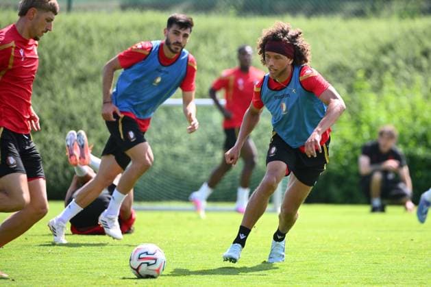 Football, Belgium, Standard Liège training session