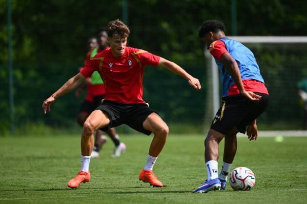 Standard de Liege Jupiler Pro League Media Activities 29 06 2026 LIEGE, BELGIUM - JUNE 29 : Goemaere Laurens midfielder of Standard de Liege pictured during the first training session in preparation for the start of the Jupiler Pro League new season on June 29, 2026 in Liege, Belgium, 29 06 2026 Liege Belgium  Copyright: xVincentxKalutx