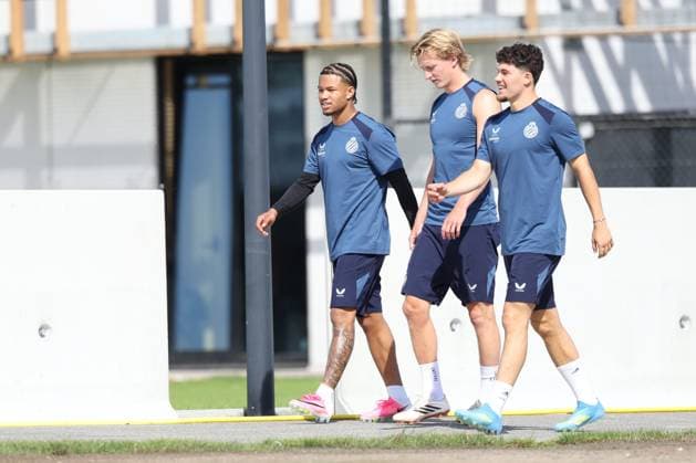 Club Brugge Training WESTKAPELLE, BELGIUM - JUNE 29 : Sabbe Kyriani defender of Club Brugge, Sandra Cisse midfielder of Club Brugge Players of Club Brugge having their first training of the season pictured on June 29, 2026 in Westkapelle, Belgium, 29-06-26 Westkapelle Belgium  Copyright: xXpix