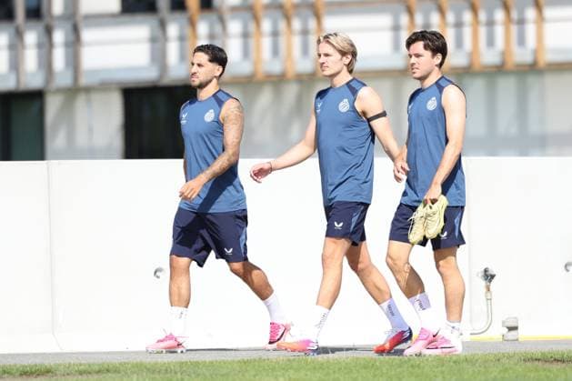 Club Brugge Training WESTKAPELLE, BELGIUM - JUNE 29 : Vermant Romeo forward of Club Brugge, Vetlesen Hugo midfielder of Club Brugge Players of Club Brugge having their first training of the season pictured on June 29, 2026 in Westkapelle, Belgium, 29-06-26 Westkapelle Belgium  Copyright: xXpix