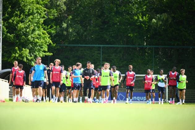 OH LEUVEN - FIRST TRAINING SESSION 2026-2027 OUD-HEVERLEE, BELGIUM - JUNE 29 : during the first training Session of OH Leuven prior the 2026-2027 Jupiler Pro League Season. on June 29, 2026 in Oud HEverlee, Belgium, 29 06 2026 Oud-Heverlee Belgium  Copyright: xGvgx