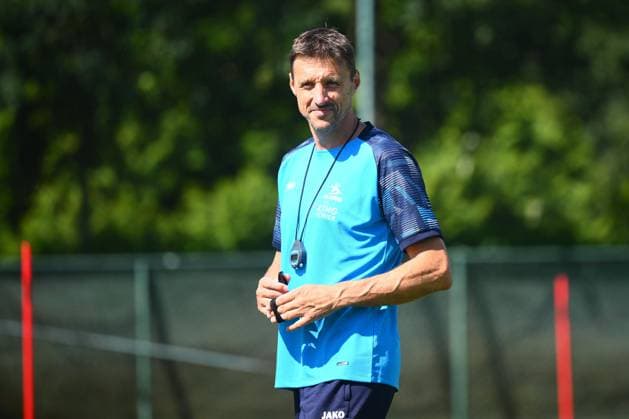 OH LEUVEN - FIRST TRAINING SESSION 2026-2027 OUD-HEVERLEE, BELGIUM - JUNE 29 : TIMMY SIMONS during the first training Session of OH Leuven prior the 2026-2027 Jupiler Pro League Season. on June 29, 2026 in Oud HEverlee, Belgium, 29 06 2026 Oud-Heverlee Belgium  Copyright: xGvgx