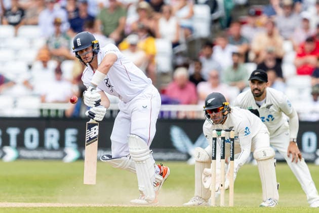 England v New Zealand, International Test Match 2026 England Jamie Smith (wk) batting during the 5th day of 3rd Rotheseay Test Match between England and New Zealand at Trent Bridge, Nottingham, UK on 29th June 2026. Nottingham Trent Bridge Nottinghamshire UK Editorial use only , Copyright: xManjitxNarotrax PSI-24442-0019