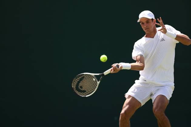 Rafael Jodar during his first round match Wimbledon Tennis Championships, Day 1, The All England Lawn Tennis and Croquet Club, London, UK - 29 Jun 2026London The All England Lawn Tennis and United Kingdom  Copyright: xEllaxLing Shutterstockx 16964106i