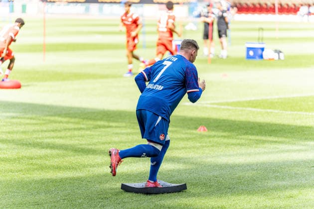29.06.2026, xdaymx, Fussball 2.Bundesliga, 1.FC Kaiserslautern - Trainingsauftakt Saison 2026 27, Marlon Ritter beim Trainingsauftakt mit Koordinationsübungen (DFL DFB REGULATIONS PROHIBIT ANY USE OF PHOTOGRAPHS as IMAGE SEQUENCES and or QUASI-VIDEO) Kaiserslautern *** June 29, 2026, xdaymx, Soccer 2. Bundesliga, 1 FC Kaiserslautern Kicks Off Training for the 2026-27 Season, Marlon Ritter Performing Coordination Exercises at the Start of Training DFL DFB REGULATIONS PROHIBIT ANY USE OF PHOTOGRAPHS AS IMAGE SEQUENCES AND OR QUASI-VIDEO Kaiserslautern