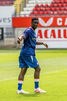 29.06.2026, xdaymx, Fussball 2.Bundesliga, 1.FC Kaiserslautern - Trainingsauftakt Saison 2026 27, Maxwell Gyamfi beim Trainingsauftakt (DFL DFB REGULATIONS PROHIBIT ANY USE OF PHOTOGRAPHS as IMAGE SEQUENCES and or QUASI-VIDEO) Kaiserslautern *** June 29, 2026, xdaymx, Soccer 2. Bundesliga, 1. FC Kaiserslautern Start of Training for the 2026–27 Season, Maxwell Gyamfi at the start of training Kaiserslautern DFL DFB REGULATIONS PROHIBIT ANY USE OF PHOTOGRAPHS as IMAGE SEQUENCES and or QUASI-VIDEO