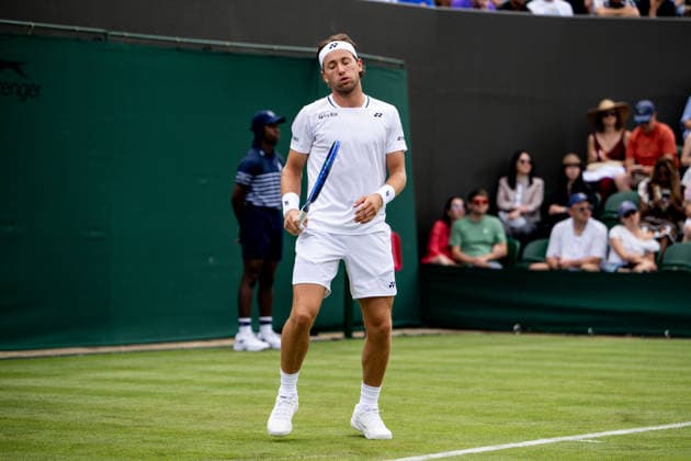 260629 Casper Ruud of Norway looks dejected during day 1 of the Wimbledon on June 29, 2026 in London. Photo: Jesper Zerman BILDBYRAN kod JZ JZ0743 tennis wimbledon 1 bbeng depp *** 260629 Casper Ruud of Norway looks dejected during Day 1 of Wimbledon on June 29, 2026, in London. Photo by Jesper Zerman, BILDBYRAN, code JZ JZ0743, tennis, Wimbledon, 1, bbeng, depp  Copyright: JESPERxZERMAN BB260629JZ006