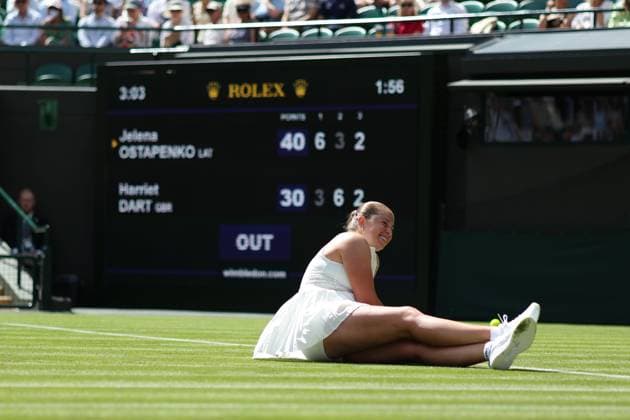 Jelena Ostapenko during her first round match Wimbledon Tennis Championships, Day 1, The All England Lawn Tennis and Croquet Club, London, UK - 29 Jun 2026London The All England Lawn Tennis and United Kingdom  Copyright: xKieranxMcManus Shutterstockx 16964107ce