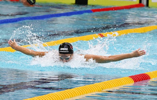 Natation : Championnat de France Natation - Saint Etienne - 29 06 2026 Violette DUCHENOIS 100 Butterfly Women during the French Swimming Championships 2026, in Saint-Etienne Raymond Sommet swimming pool, in France, on June 29, 2026. SAINT ETIENNEFrance  Copyright: xMouradxAllilix