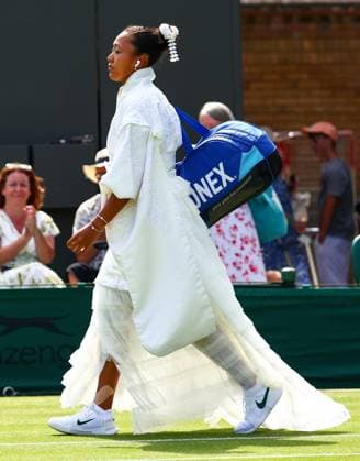 Naomi Osaka aherad of her first round match Wimbledon Tennis Championships, Day 1, The All England Lawn Tennis and Croquet Club, London, UK - 29 Jun 2026London The All England Lawn Tennis and United Kingdom  Copyright: xJamesxMarsh Shutterstockx 16964101ch