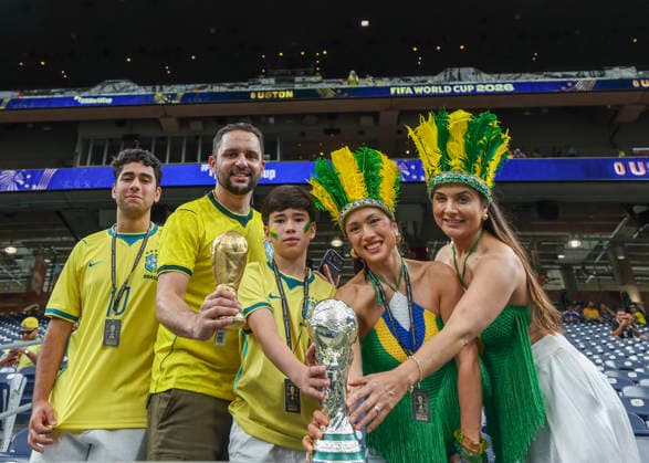 HOUSTON, TX - JUNE 29: during the FIFA World Cup, WM, Weltmeisterschaft, Fussball 2026 Round of 32 match between Brazil and Japan on June 29, 2026 at Houston Stadium in Houston, Texas. (Photo by Leslie Plaza Johnson Icon Sportswire) SOCCER: JUN 29 FIFA World Cup 26 Round of 32 - Brazil v Japan EDITORIAL USE ONLY Icon260629001
