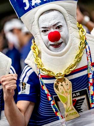 HOUSTON - supporter of the Japanese national team, Nationalteam during the 2026 World Cup match between Brazil and Japan at Houston Stadium on June 29, 2026, in Houston, United States. (Photo by Stefan Koops EYE4IMAGES DeFodi Images) - *** HOUSTON: A supporter of the Japanese national team during the 2026 World Cup match between Brazil and Japan at Houston Stadium on June 29, 2026, in Houston, United States. Photo by Stefan Koops, EYE4IMAGES, DeFodi Images