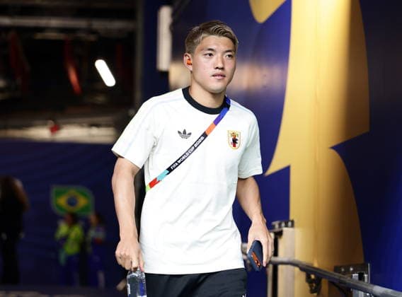 FIFA World Cup, WM, Weltmeisterschaft, Fussball 2026 - Round of 32 - Brazil vs Japan Ritsu Doan of Japan enters the stadium ahead of the FIFA World Cup 2026 Round of 32 match Brazil against Japan, in Houston, USA, 29 June 2026. HOUSTON United States  Copyright: xCHRISTOPHERxNEUNDORFx