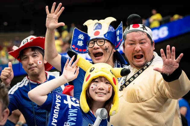 June 29, 2026: Japan fans before the FIFA World Cup, WM, Weltmeisterschaft, Fussball 2026 soccer match between Brazil and Japan at Houston Stadium in Houston, Texas, on Monday, June 29, 2026. - ZUMAp213 20260629_znp_p213_008 Copyright: xLynnxPenningtonx